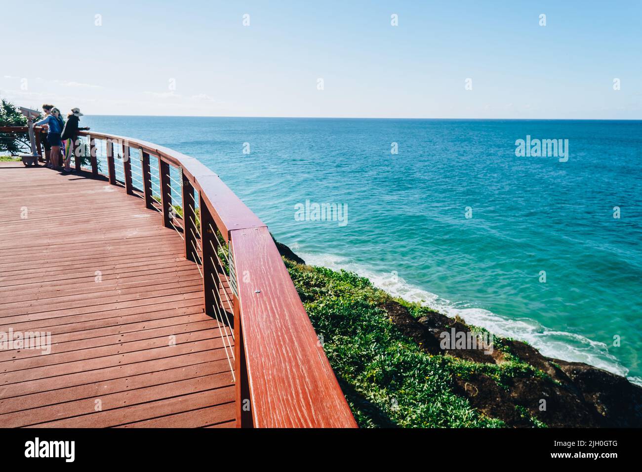 Vivaneau rod plage lors d'une journée calme à Coolangatta sur la Gold Coast Banque D'Images