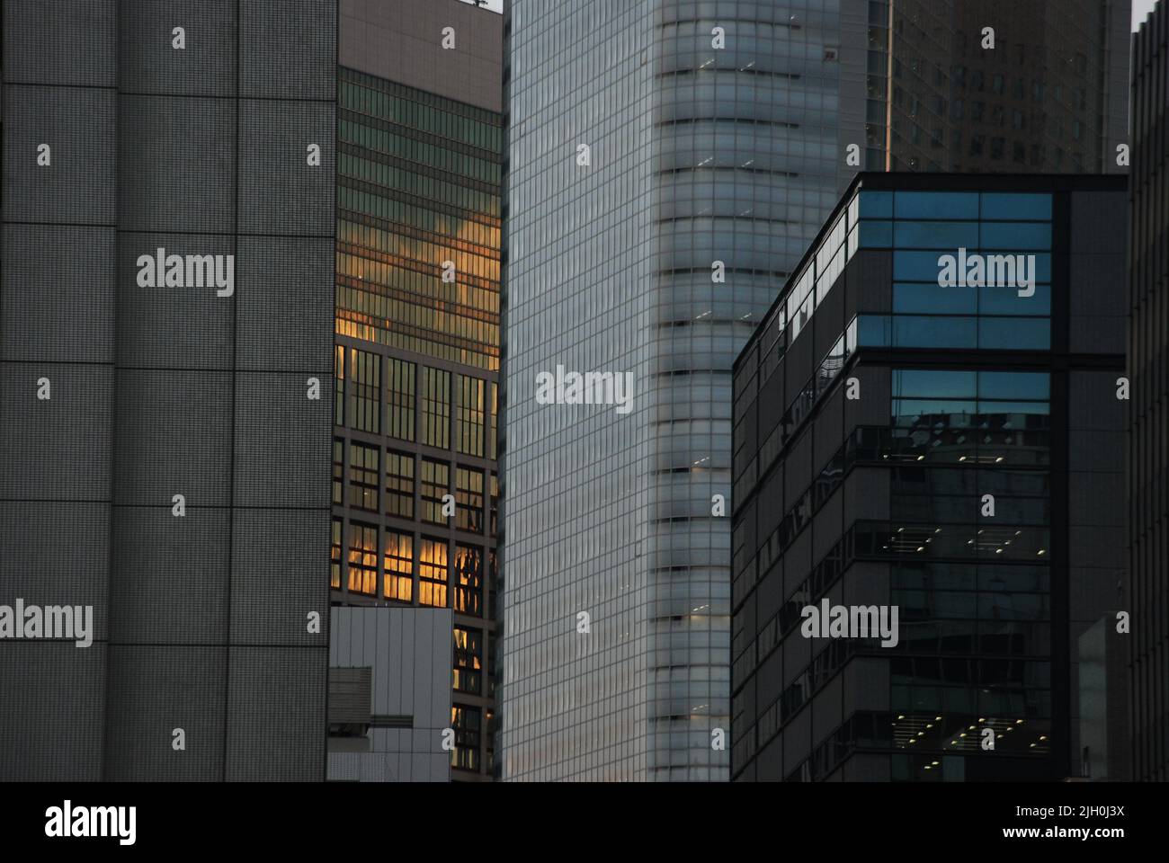 Quartier commerçant de Tokyo, Japon Banque D'Images