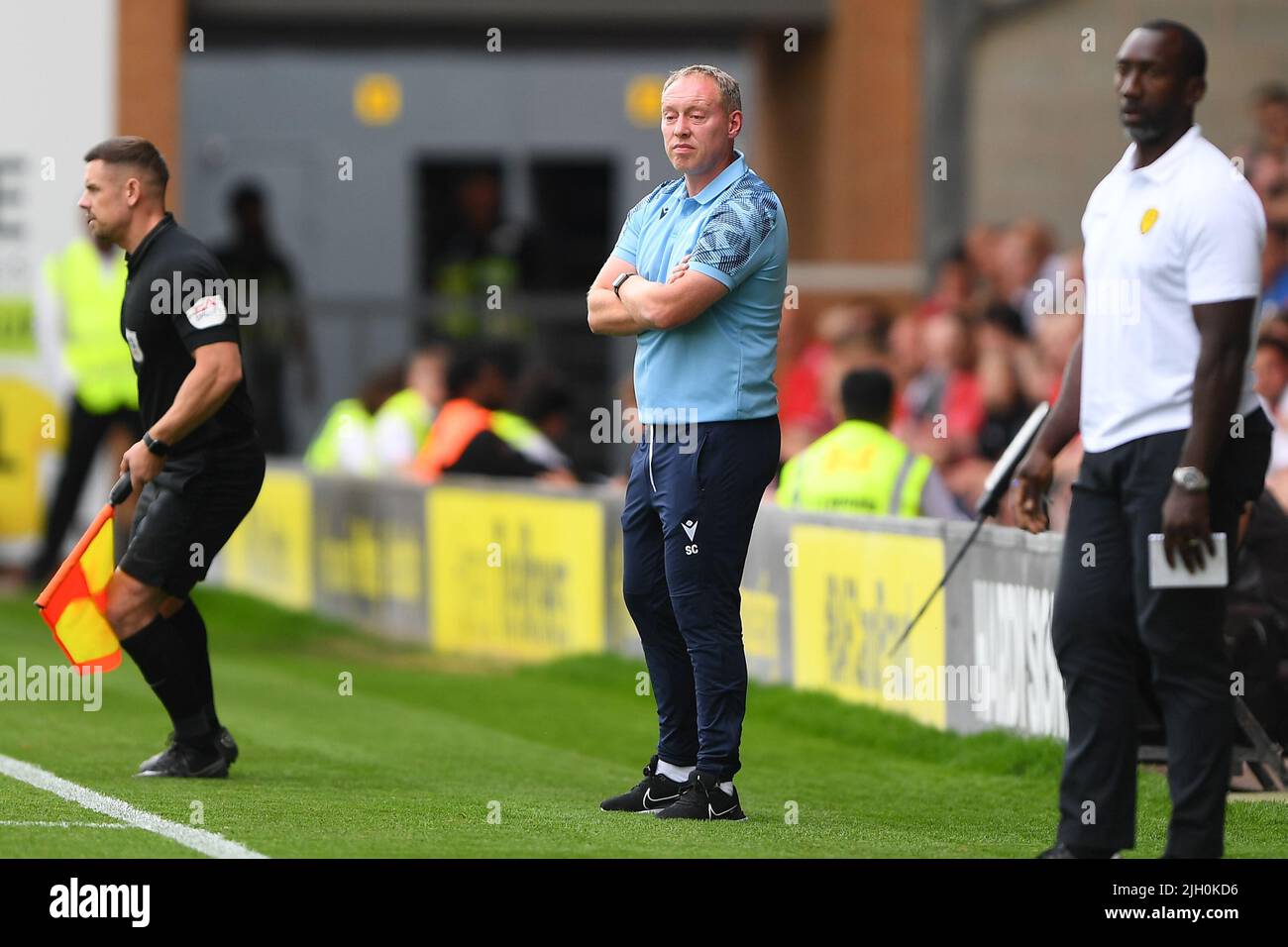 Steve Cooper, entraîneur-chef de la forêt de Nottingham, regarde pendant le match amical d'avant-saison entre Burton Albion et la forêt de Nottingham au stade Pirelli, Burton Upon Trent, le mardi 12th juillet 2022. (Credit: Jon Hobley | MI News) Credit: MI News & Sport /Alay Live News Banque D'Images