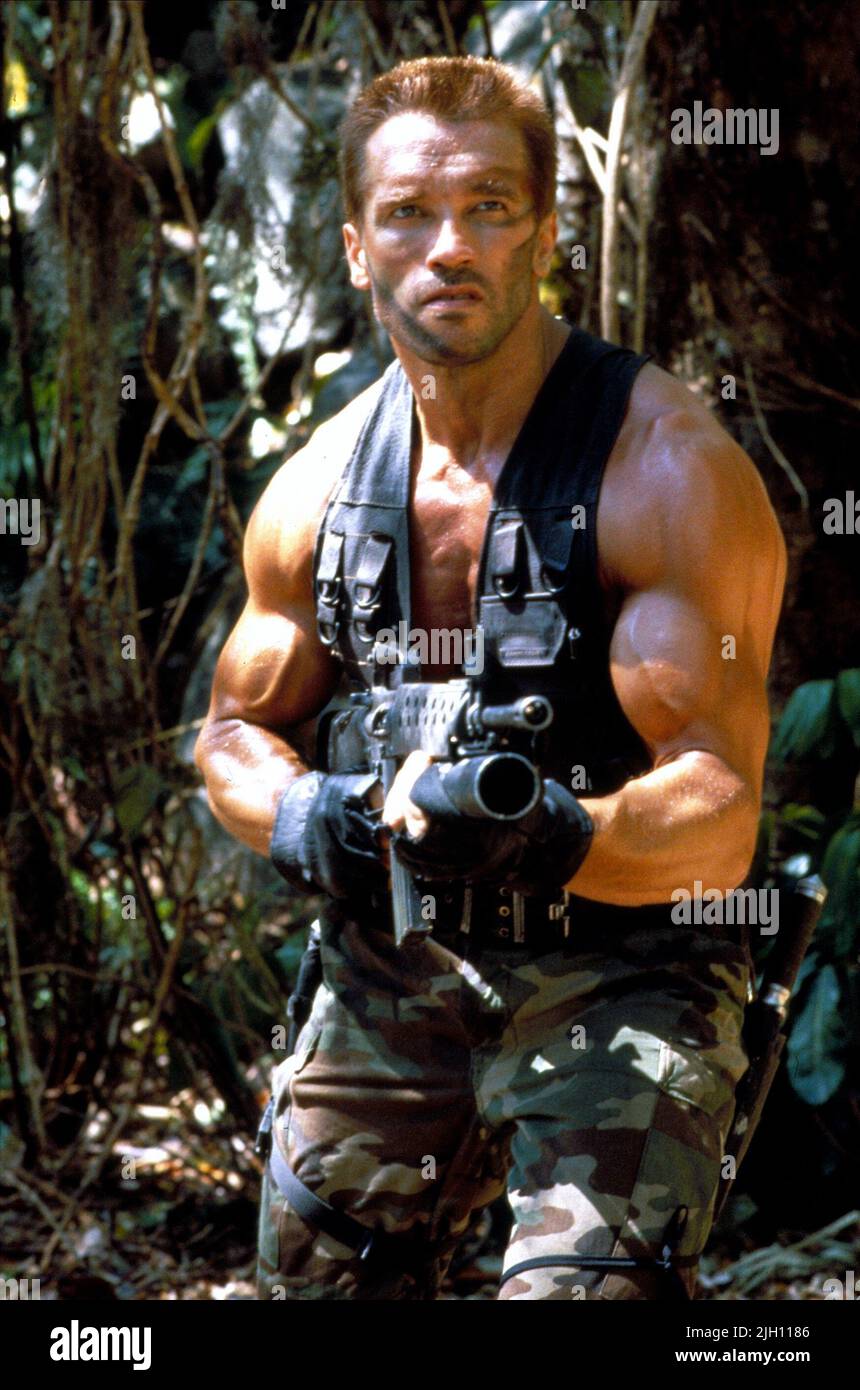 ARNOLD SCHWARZENEGGER, Predator, 1987 Banque D'Images