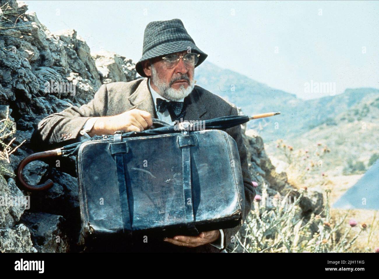 SEAN CONNERY, INDIANA JONES ET LA DERNIÈRE CROISADE, 1989 Banque D'Images