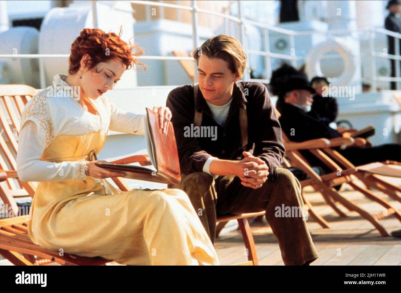 WINSLET,DICAPRIO, TITANIC, 1997 Banque D'Images