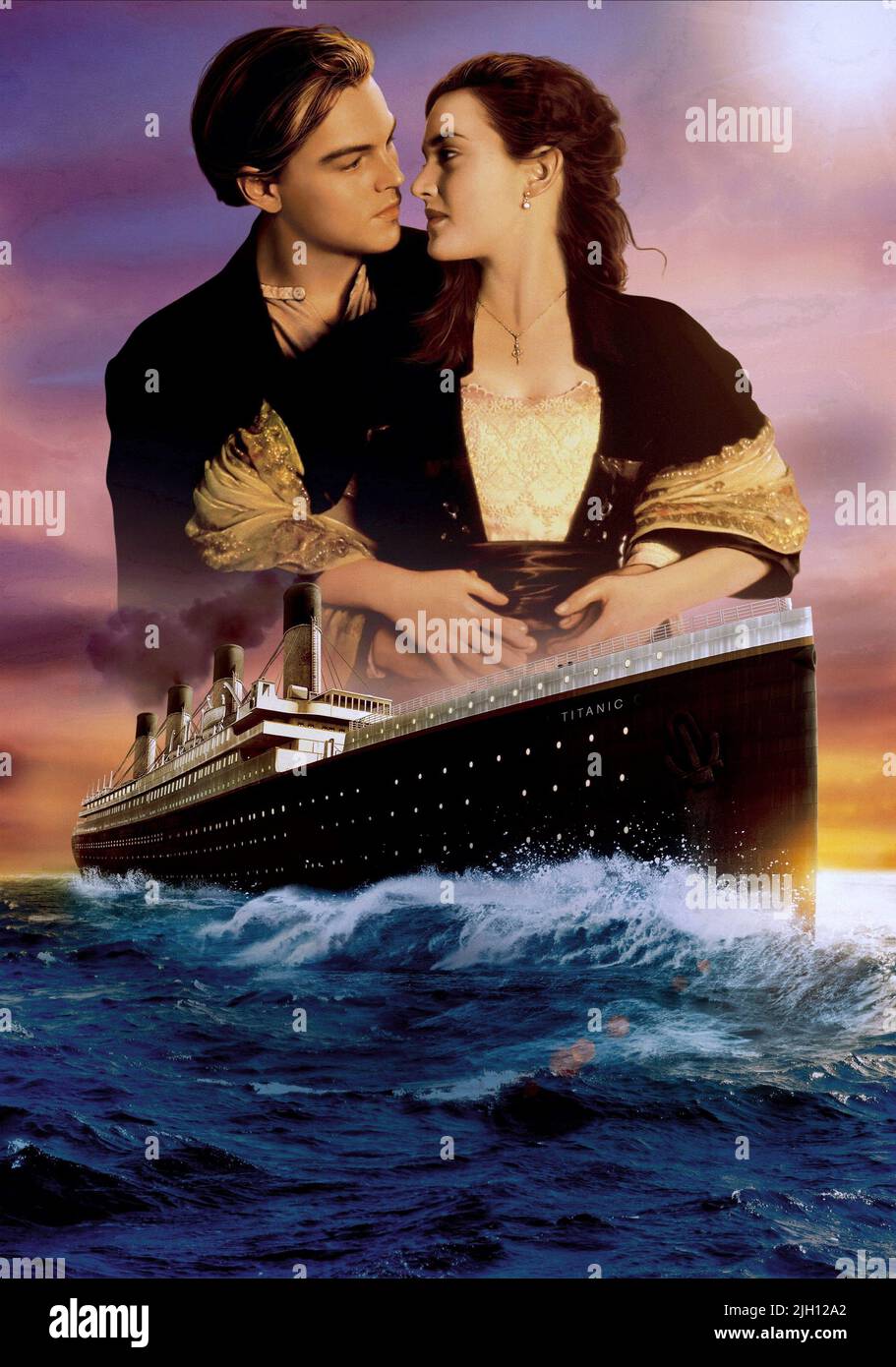 DICAPRIO, WINSLET, TITANIC, 1997 Banque D'Images