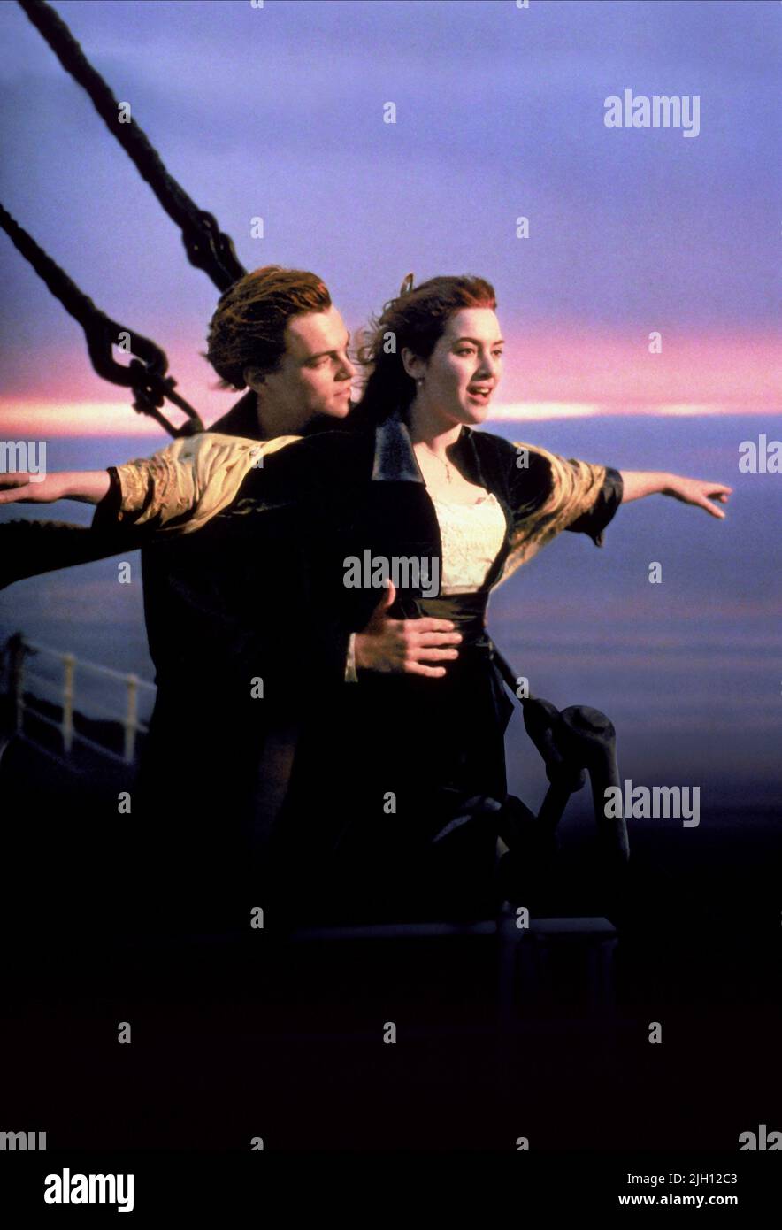DICAPRIO, WINSLET, TITANIC, 1997 Banque D'Images