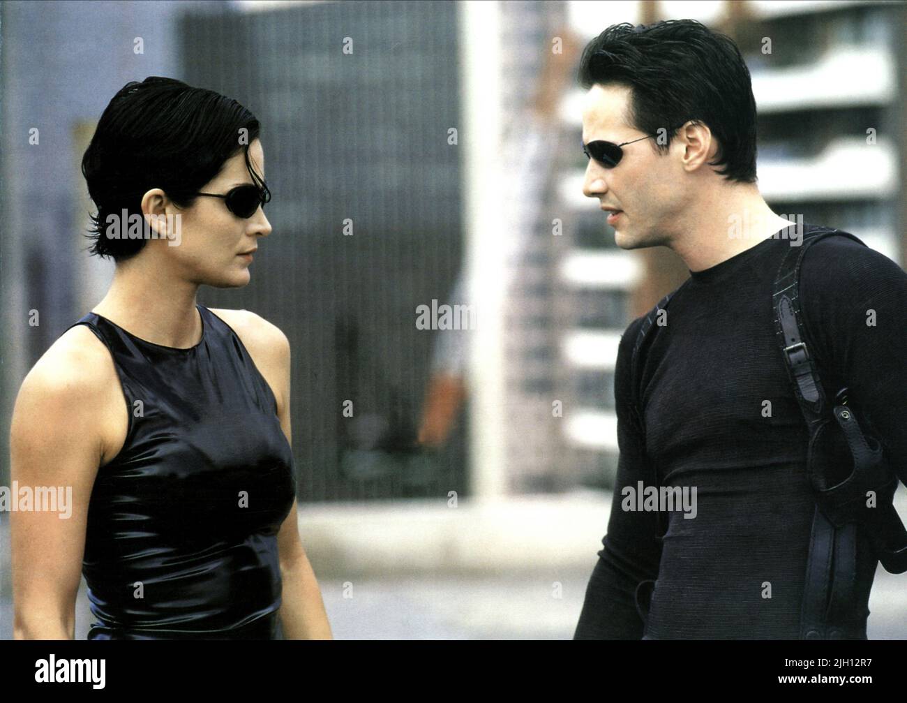 MOSS,REEVES, LA MATRICE, 1999 Banque D'Images