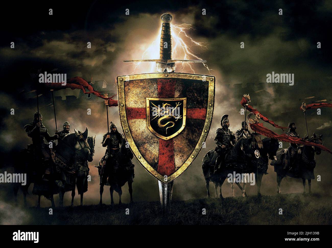 Blason chevaliers de la table ronde Banque de photographies et d’images