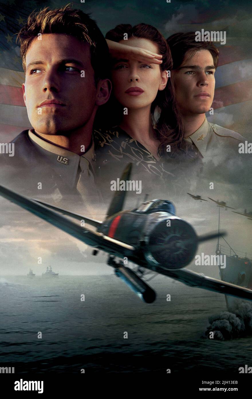 AFFLECK,BECKINSALE,HARTNET, PEARL HARBOR, 2001 Banque D'Images