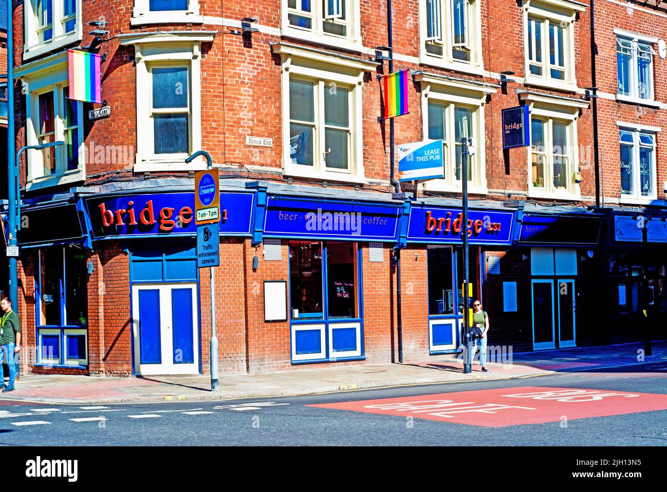 The Bridge pub, Bridge End, Leeds, Angleterre Banque D'Images