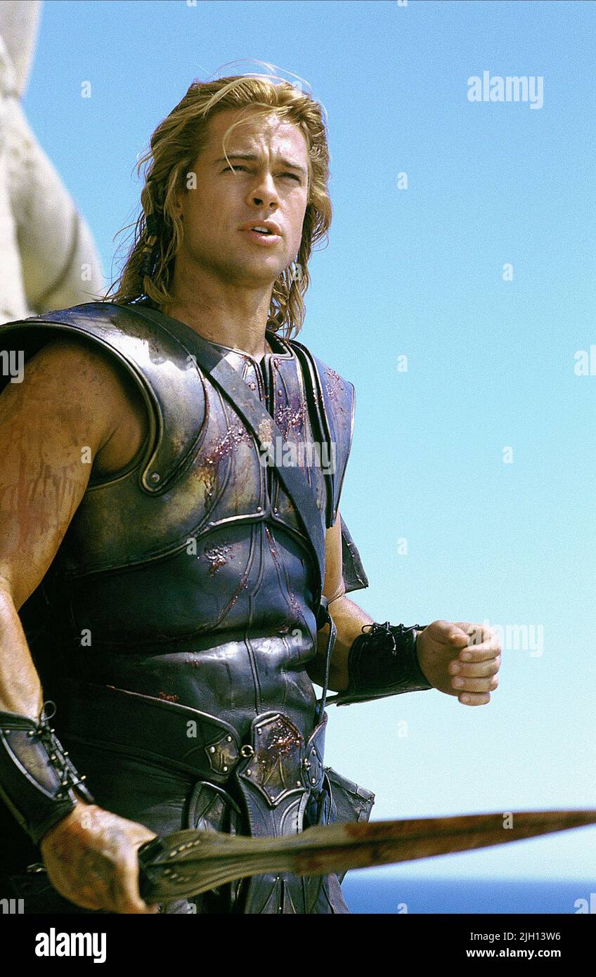 BRAD PITT, Troy, 2004 Banque D'Images