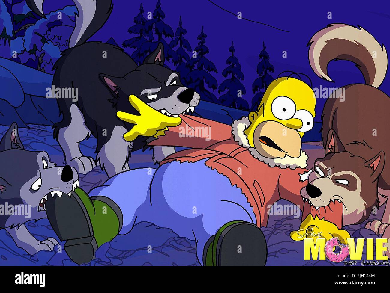 HOMER SIMPSON, Les Simpson - Le film, 2007 Banque D'Images