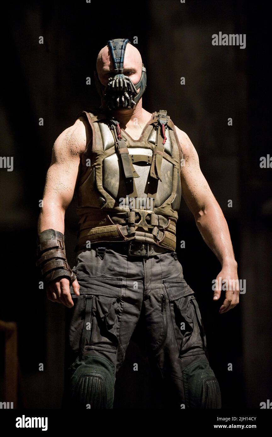 TOM HARDY, THE DARK KNIGHT RISES, 2012 Banque D'Images