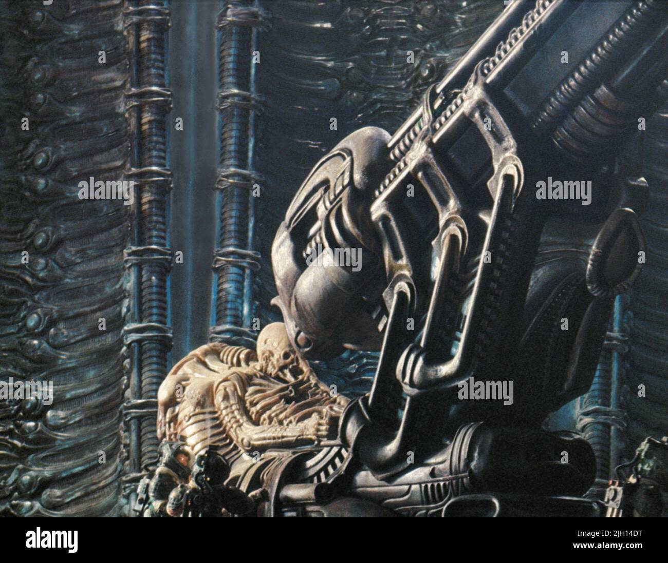 JOCKEY DE L'ESPACE SCÈNE, ALIEN, 1979 Banque D'Images