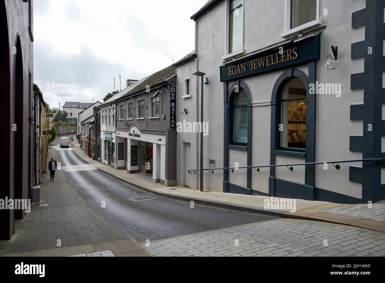Castle Street Comté de Castlebar Mayo république d'irlande Banque D'Images