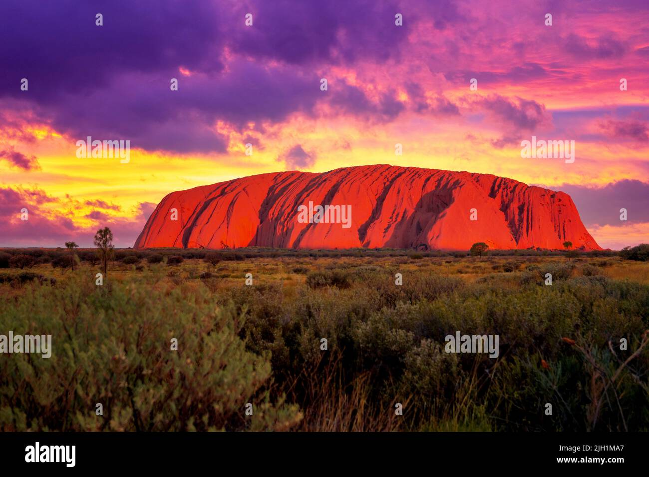 Ayers Rock, Petermann, territoire du Nord, Australie Banque D'Images