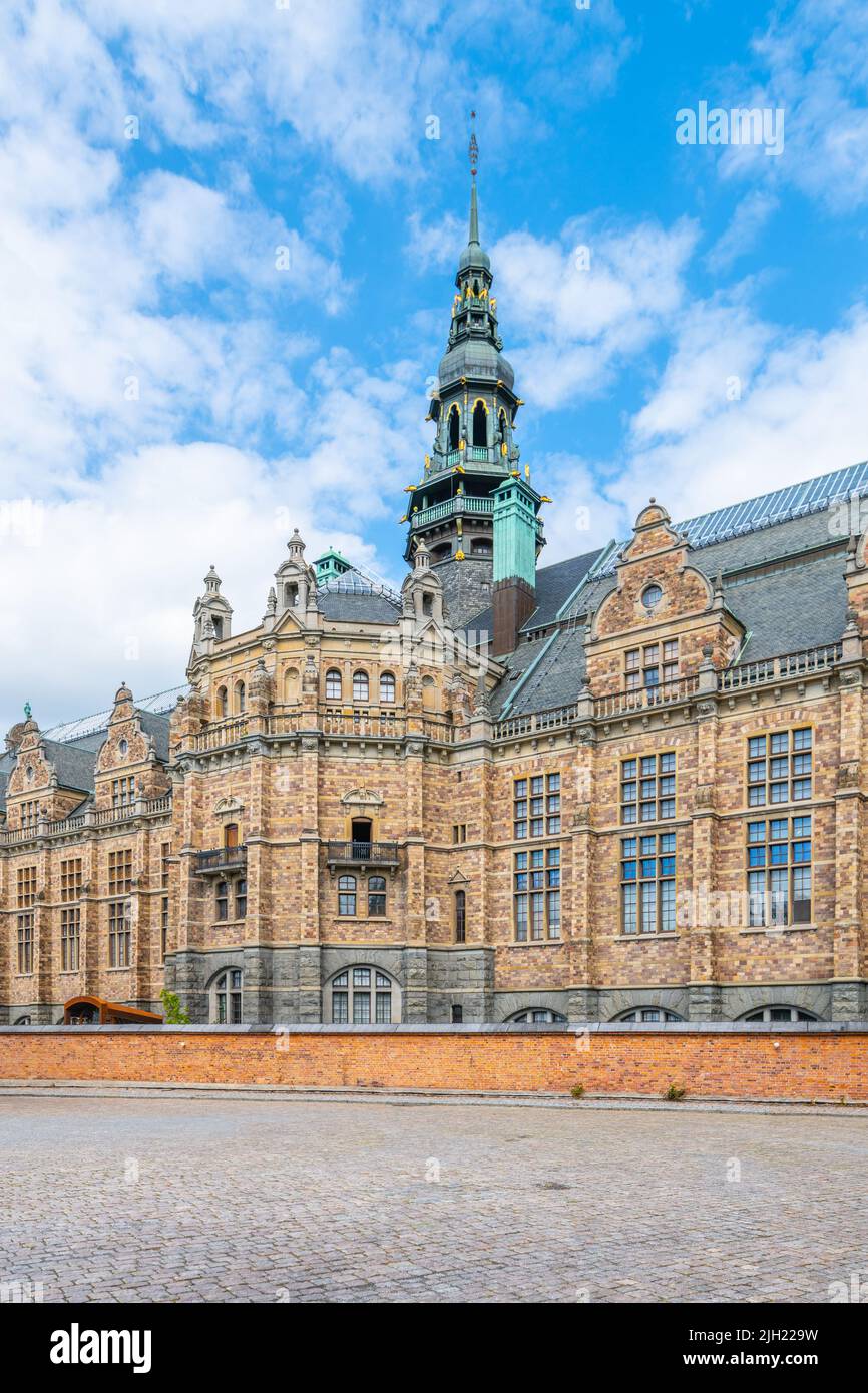 Bâtiment historique du musée nordique de Stockholm Banque D'Images