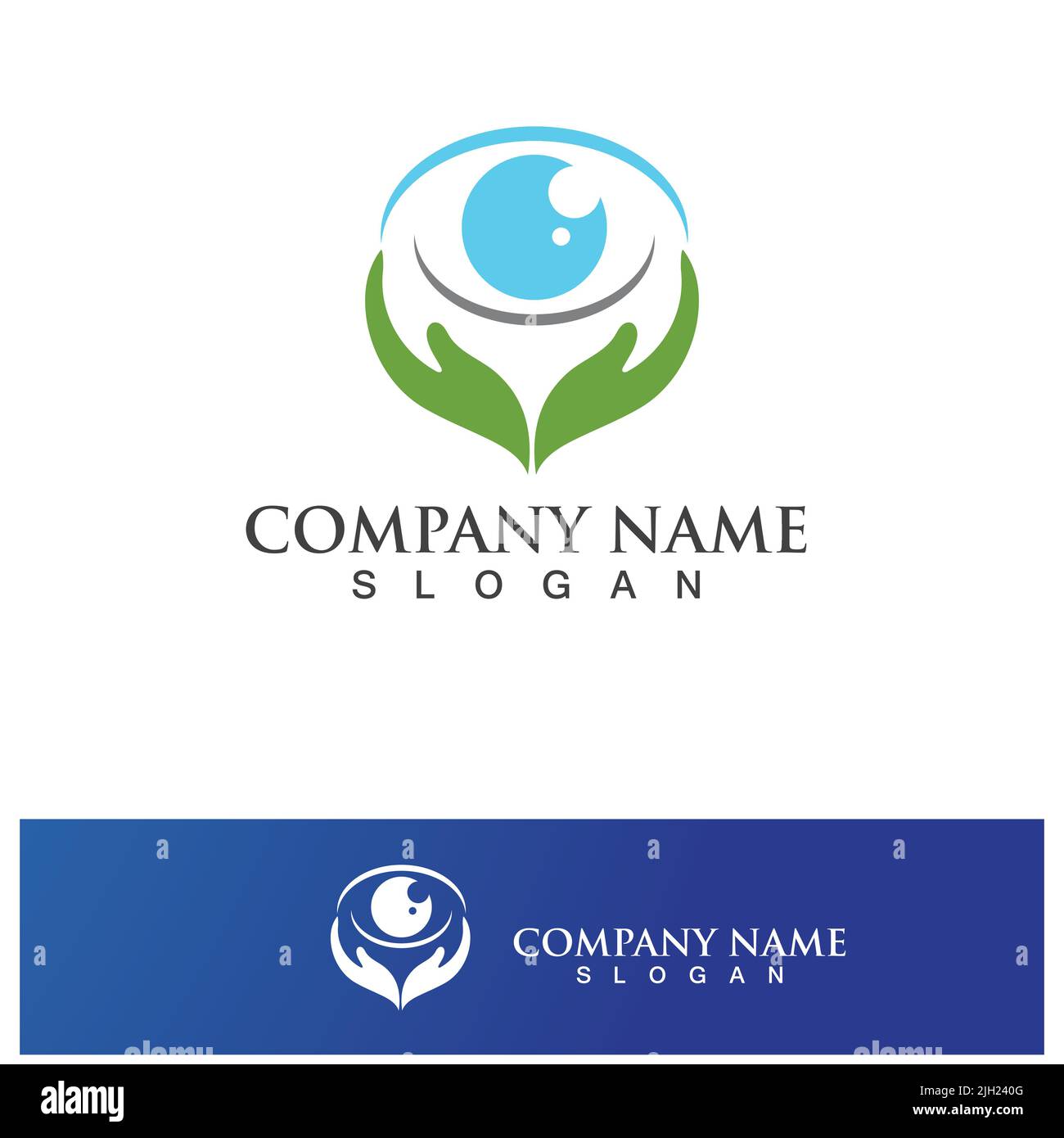 Illustration du vecteur de symbole de conception du logo Creative Shield Eye Vision Illustration de Vecteur