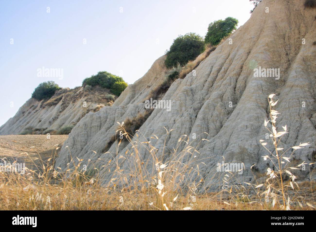 Paysage de Calanchi lucani à Aliano, province de Matera, région de Basilicate en Italie Banque D'Images