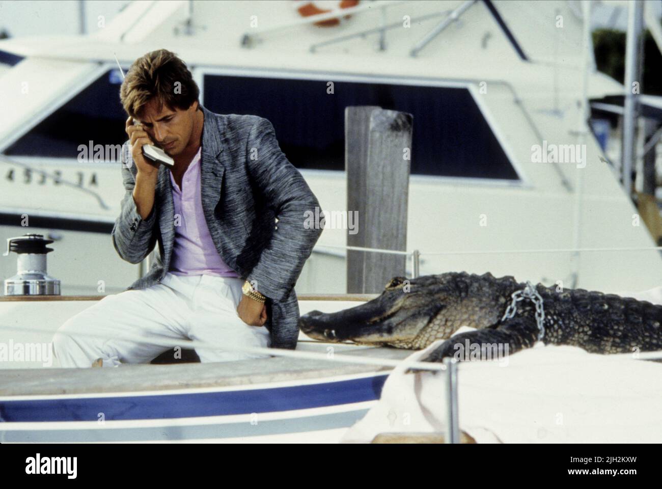 DON JOHNSON, Miami Vice, 1984 Banque D'Images
