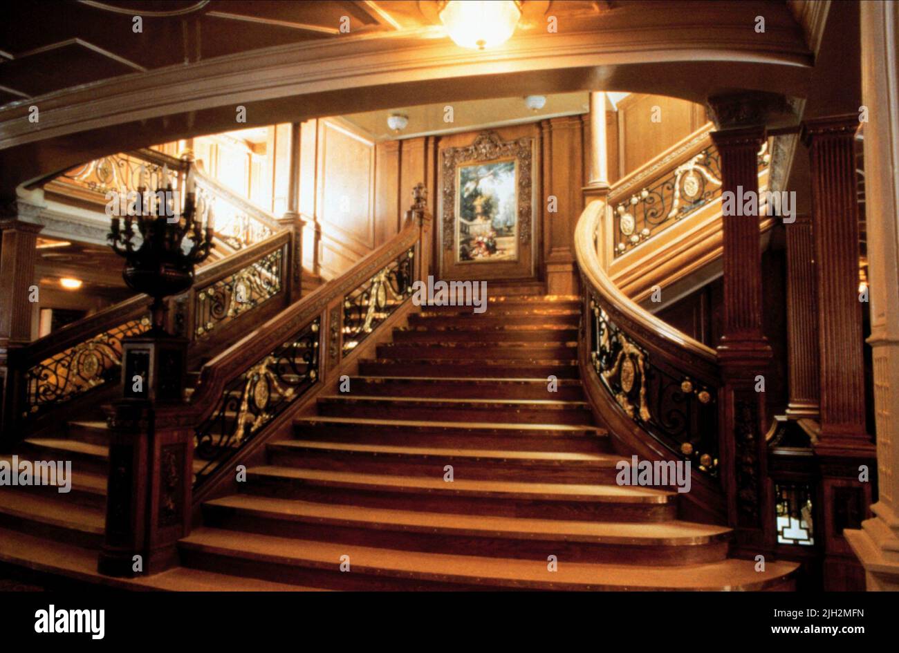 Escalier du navire, TITANIC, 1997 Banque D'Images