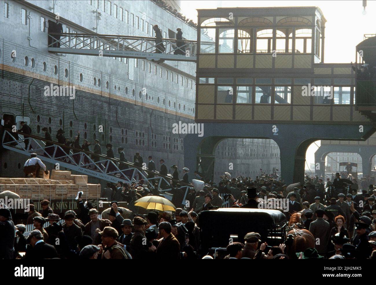 Scène d'embarquement, TITANIC, 1997 Banque D'Images