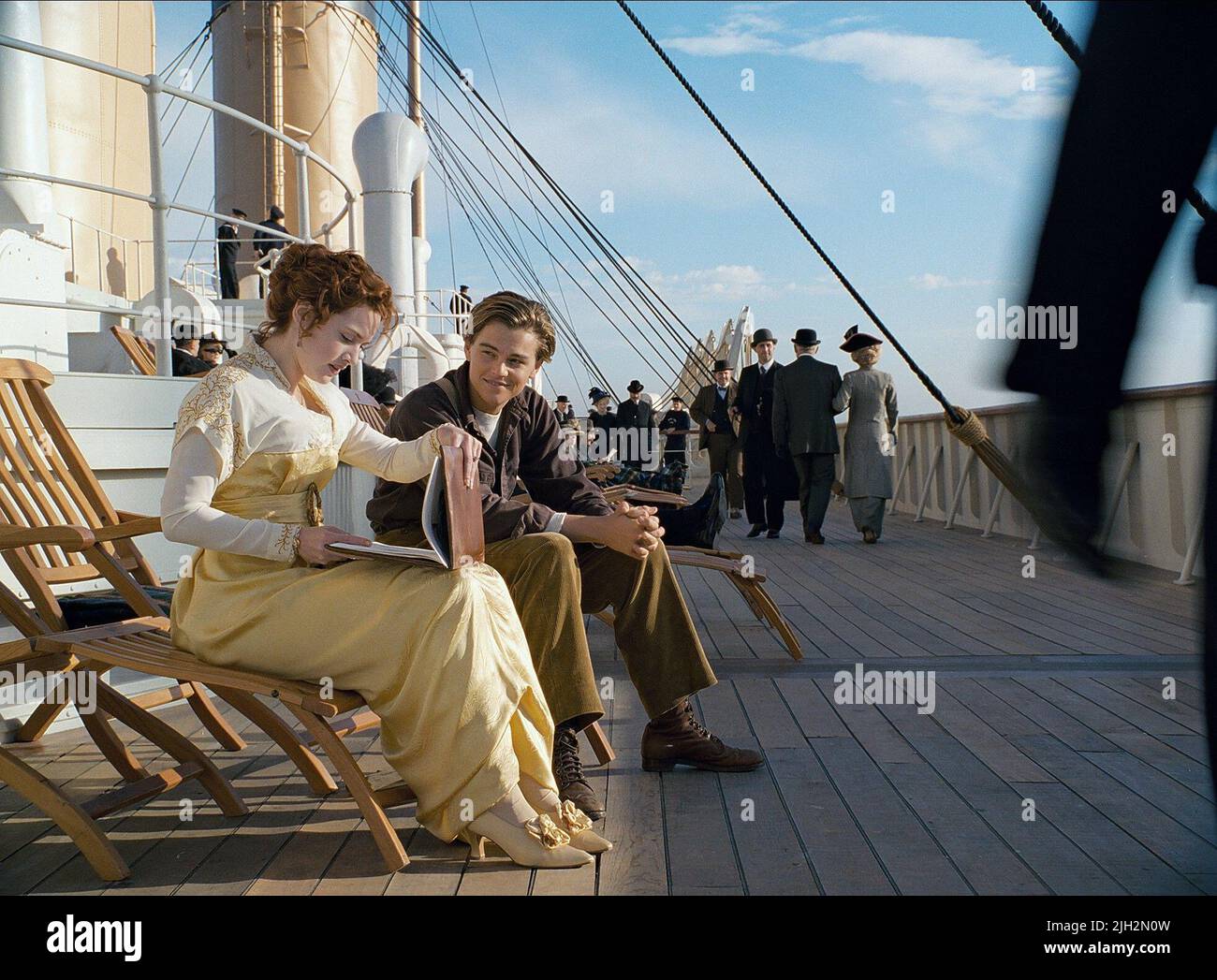 WINSLET,DICAPRIO, TITANIC, 1997 Banque D'Images
