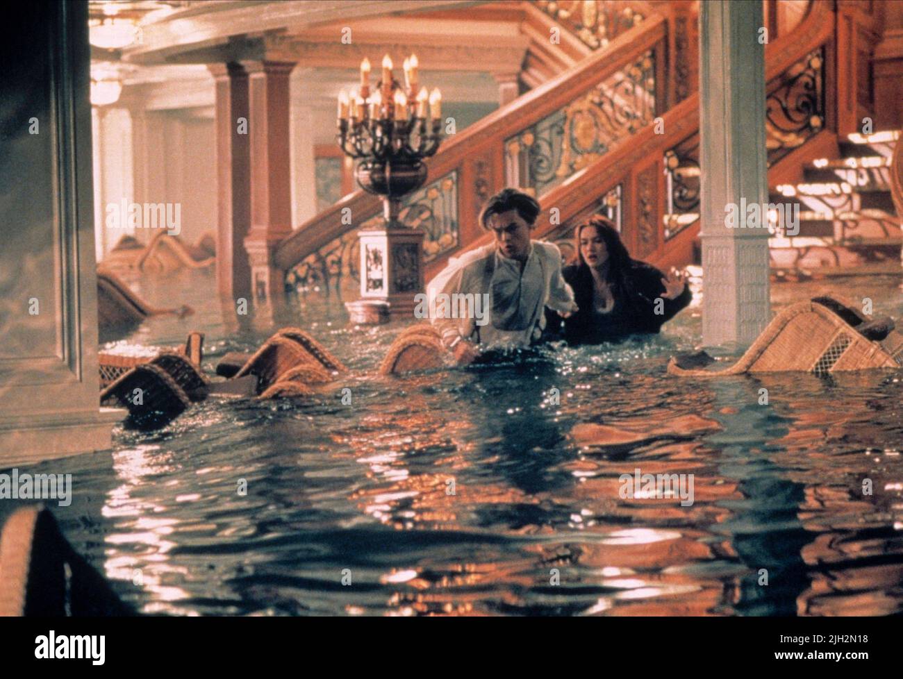 DICAPRIO, WINSLET, TITANIC, 1997 Banque D'Images