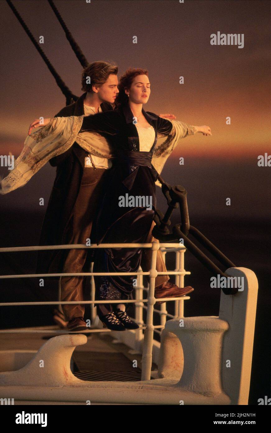 DICAPRIO, WINSLET, TITANIC, 1997 Banque D'Images