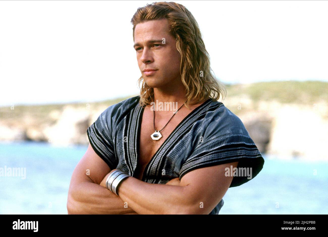 BRAD PITT, Troy, 2004 Banque D'Images