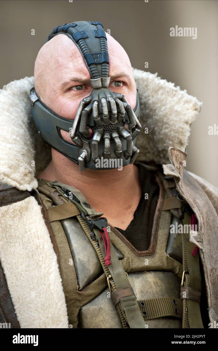 TOM HARDY, THE DARK KNIGHT RISES, 2012 Banque D'Images