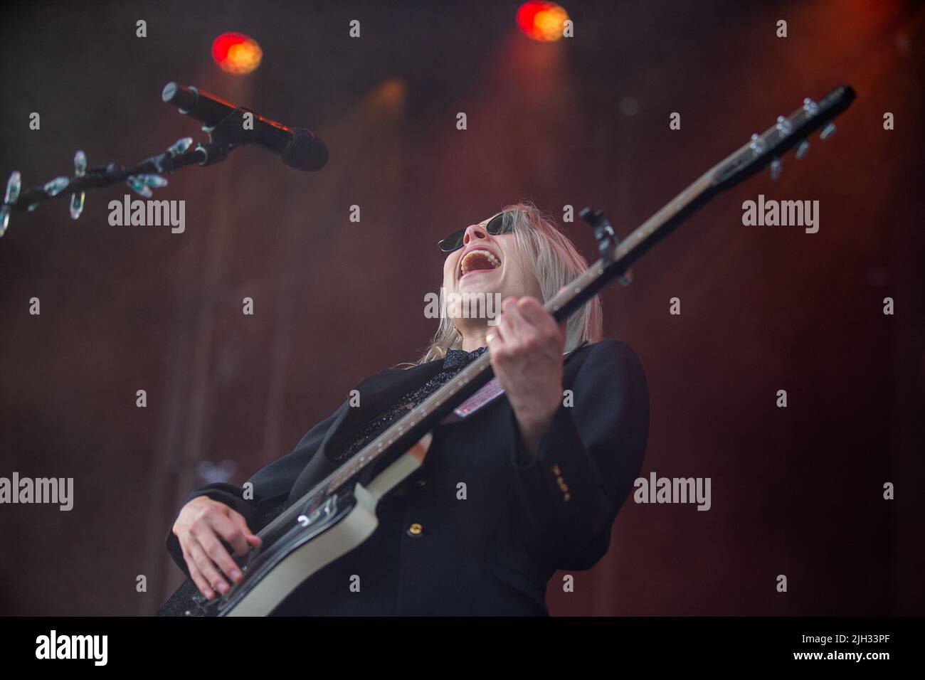 Ostrava, République tchèque. 14th juillet 2022. Le chanteur Phoebe Bridgers se produit pendant la deuxième journée du 19th festival international de musique couleurs d'Ostrava, sur 14 juillet 2022, à Ostrava, en République tchèque. Crédit : Vladimir Prycek/CTK photo/Alay Live News Banque D'Images