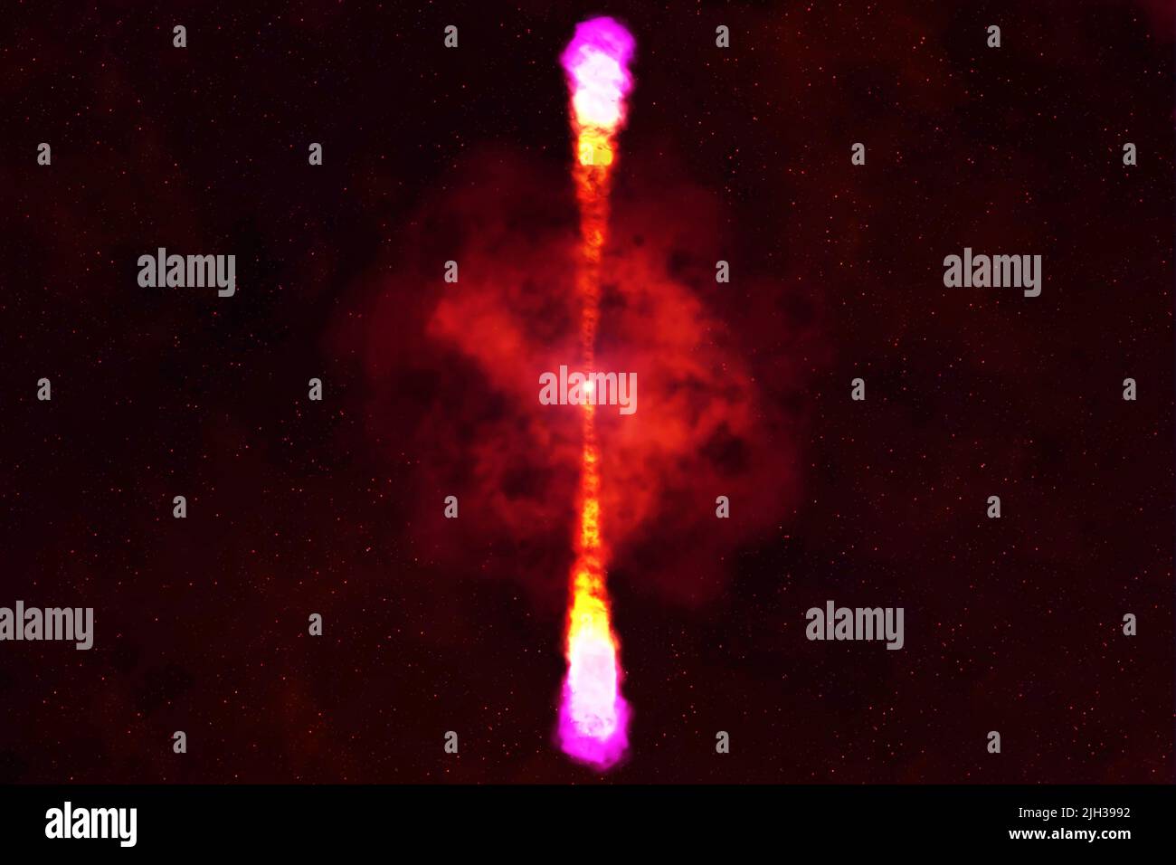 Pulsar, étoile neutron. Éléments de cette image fournis par la NASA. Photo de haute qualité Banque D'Images