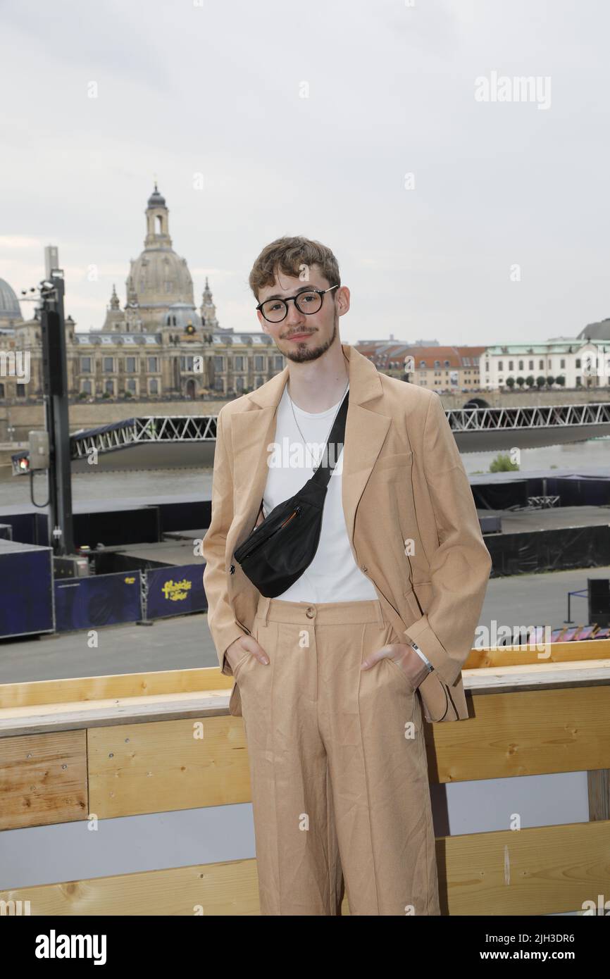 Benjamin Weygand BEI der Premiere des Kinofilm 'Bibi & Tina - Einfach anders' BEI den Filmnächten am Elbufer. Dresde, 14.07.2022 Banque D'Images