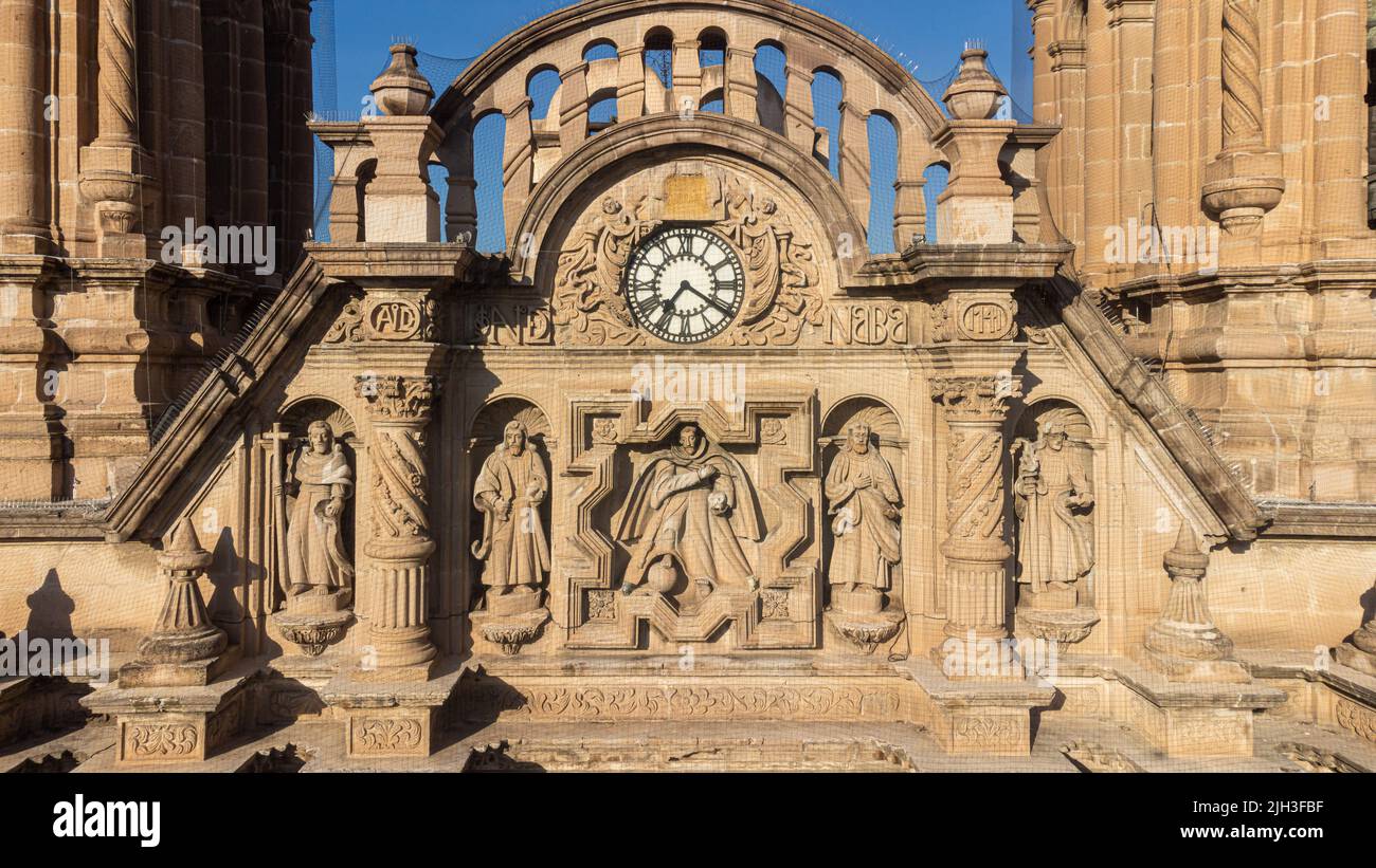 Détail de la cathédrale baroque Chihuahua Banque D'Images