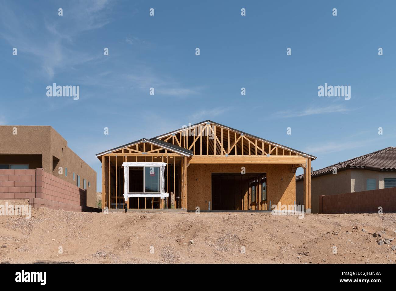 Nouvelle maison en construction Banque D'Images