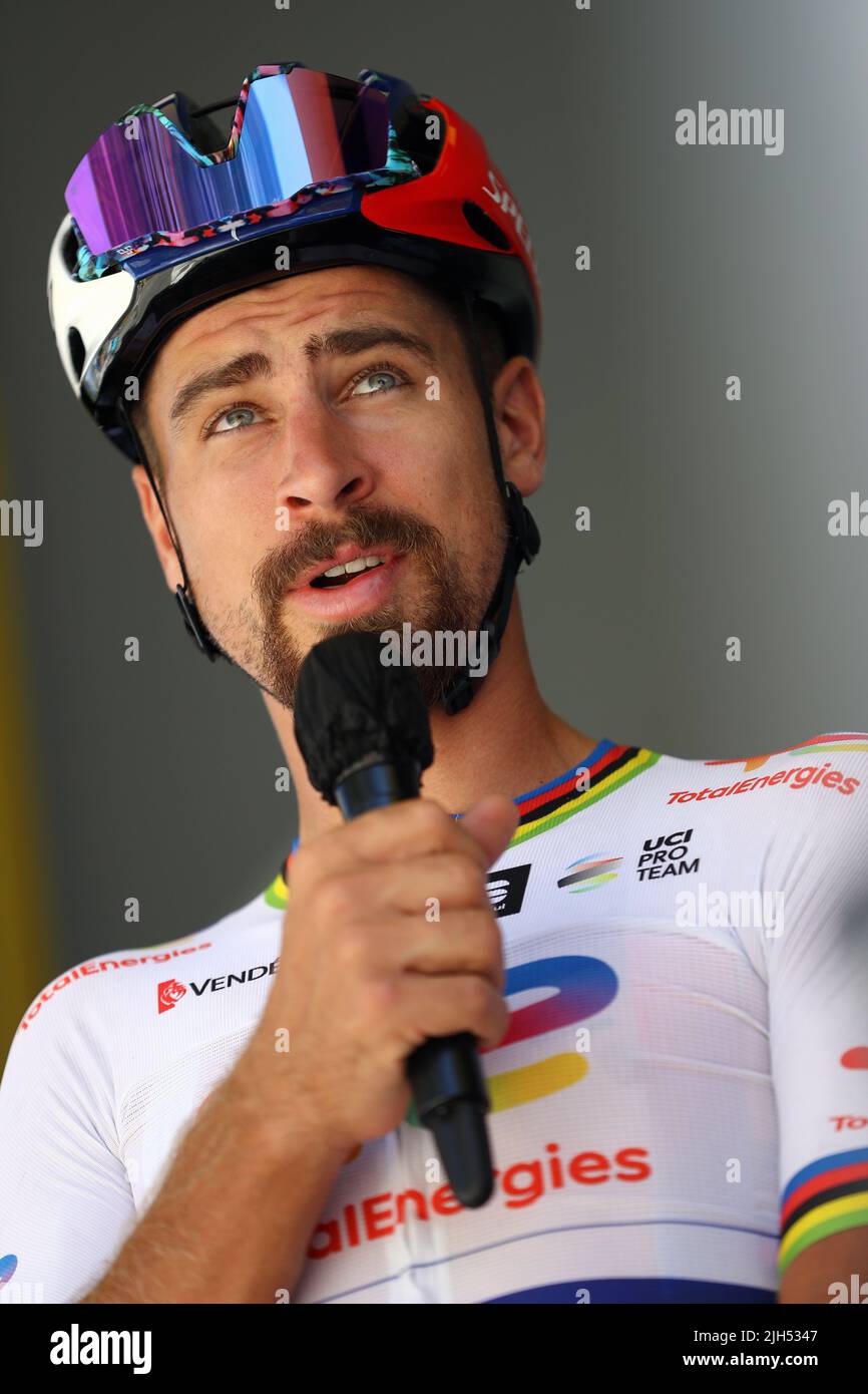 Tour De France 2022 Etape Bourg D'oisans Saint Etienne France. 15th juillet 2022. Slovaque Peter Sagan de Total Direct Energie