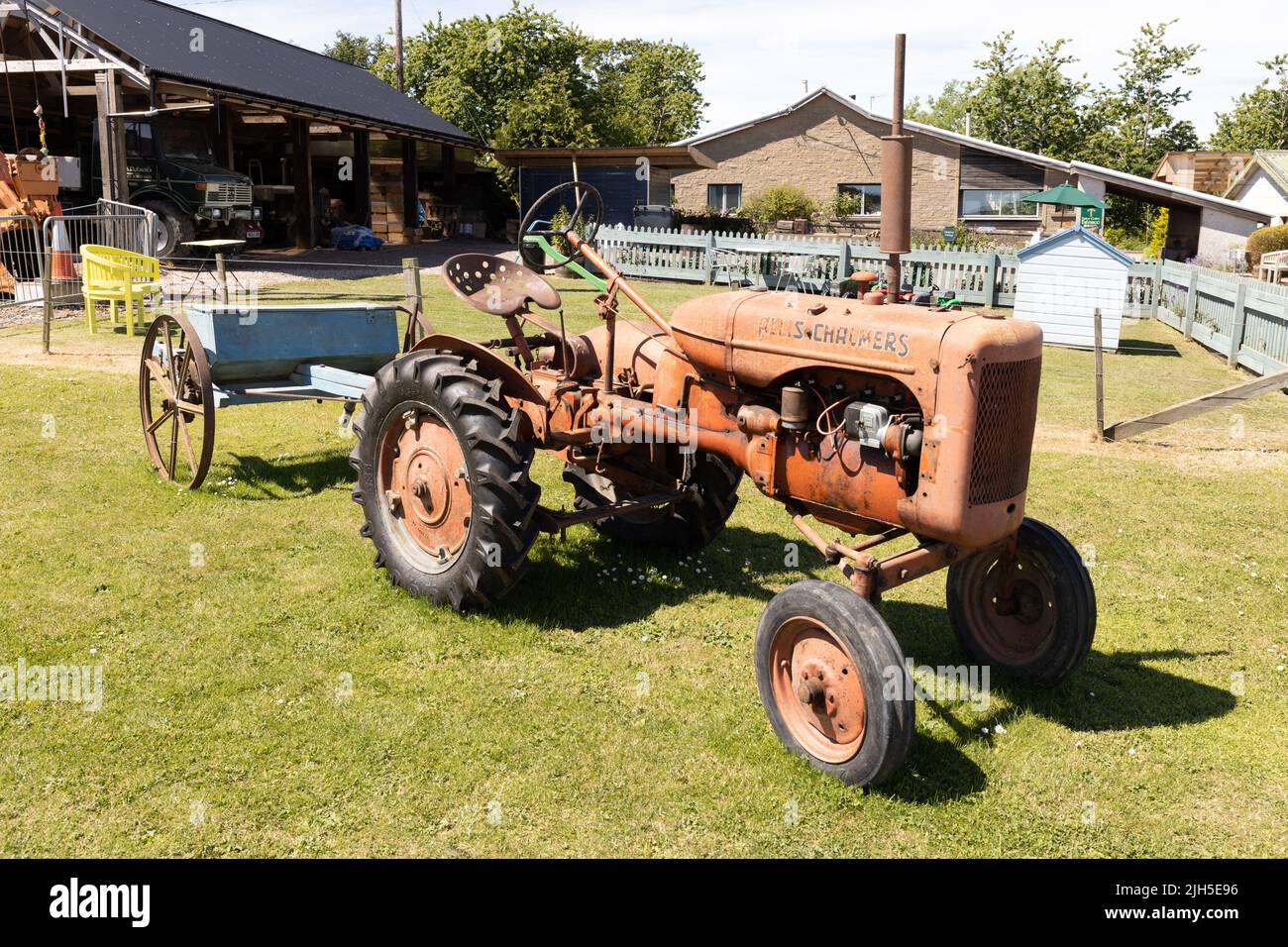 Tracteur Allis Chalmers classique Banque D'Images