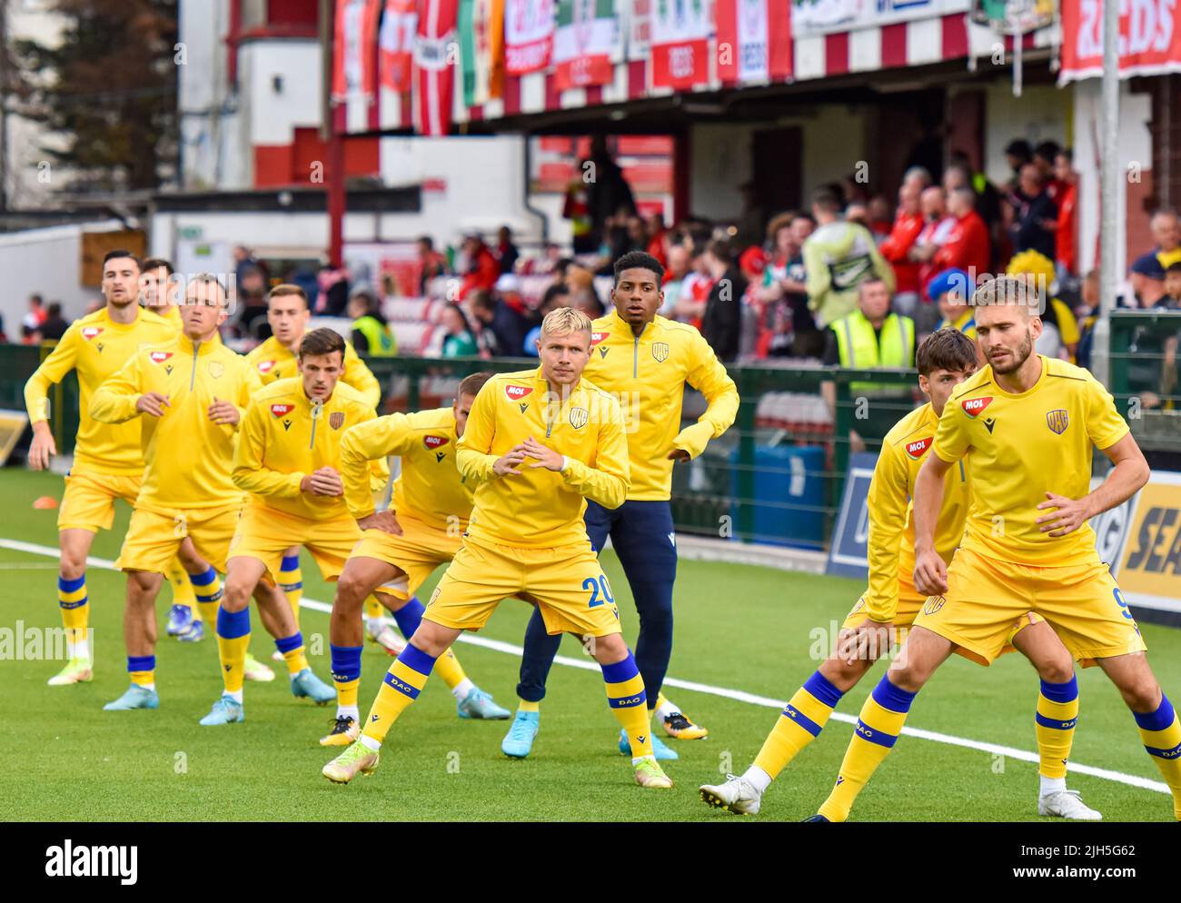 Cliftonville contre DAC 1904 - UEFA Europa Conference League Banque D'Images