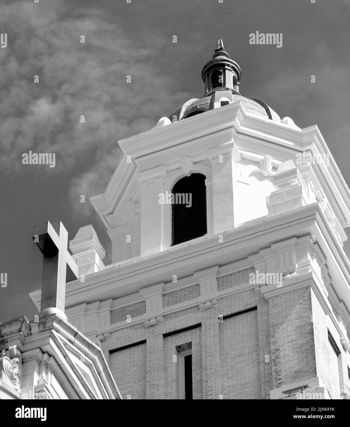 Gros plan de la cathédrale Saint James à Seattle, Washington Banque D'Images