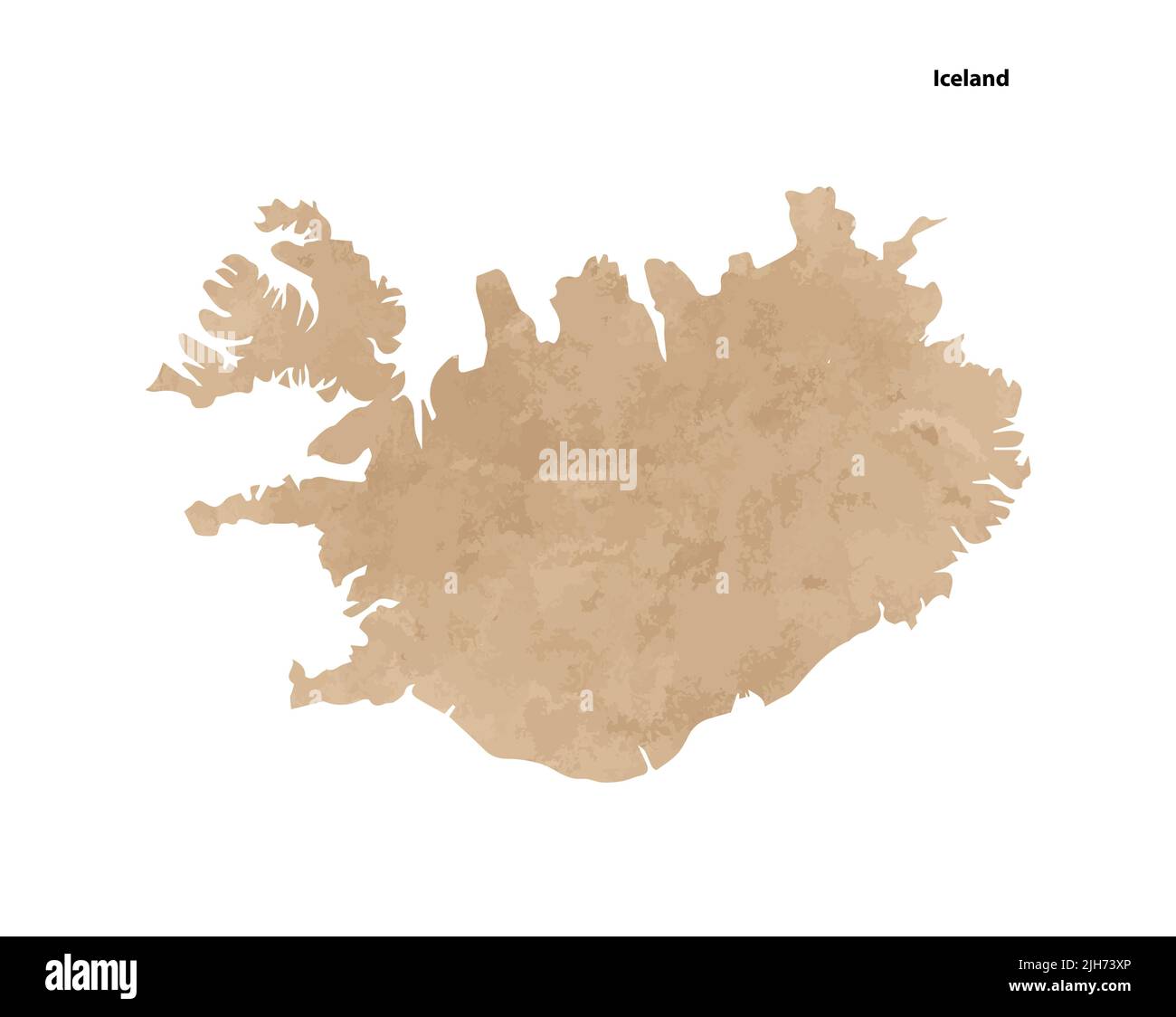 Ancienne carte texturée du pays de Somalie - illustration vectorielle sur papier d'époque Illustration de Vecteur