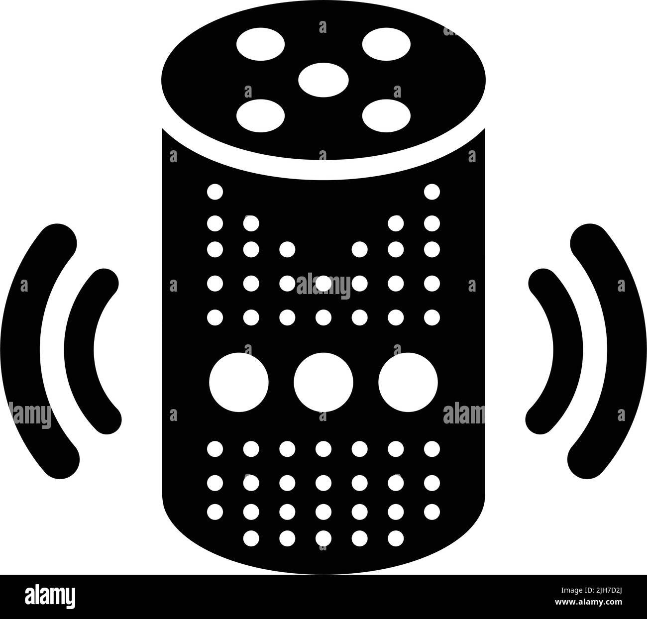 Commande, écho, haut-parleur, icône vocale - utilisation parfaite pour concevoir et développer des sites Web, des fichiers imprimés et des présentations, des supports promotionnels et MAN Illustration de Vecteur