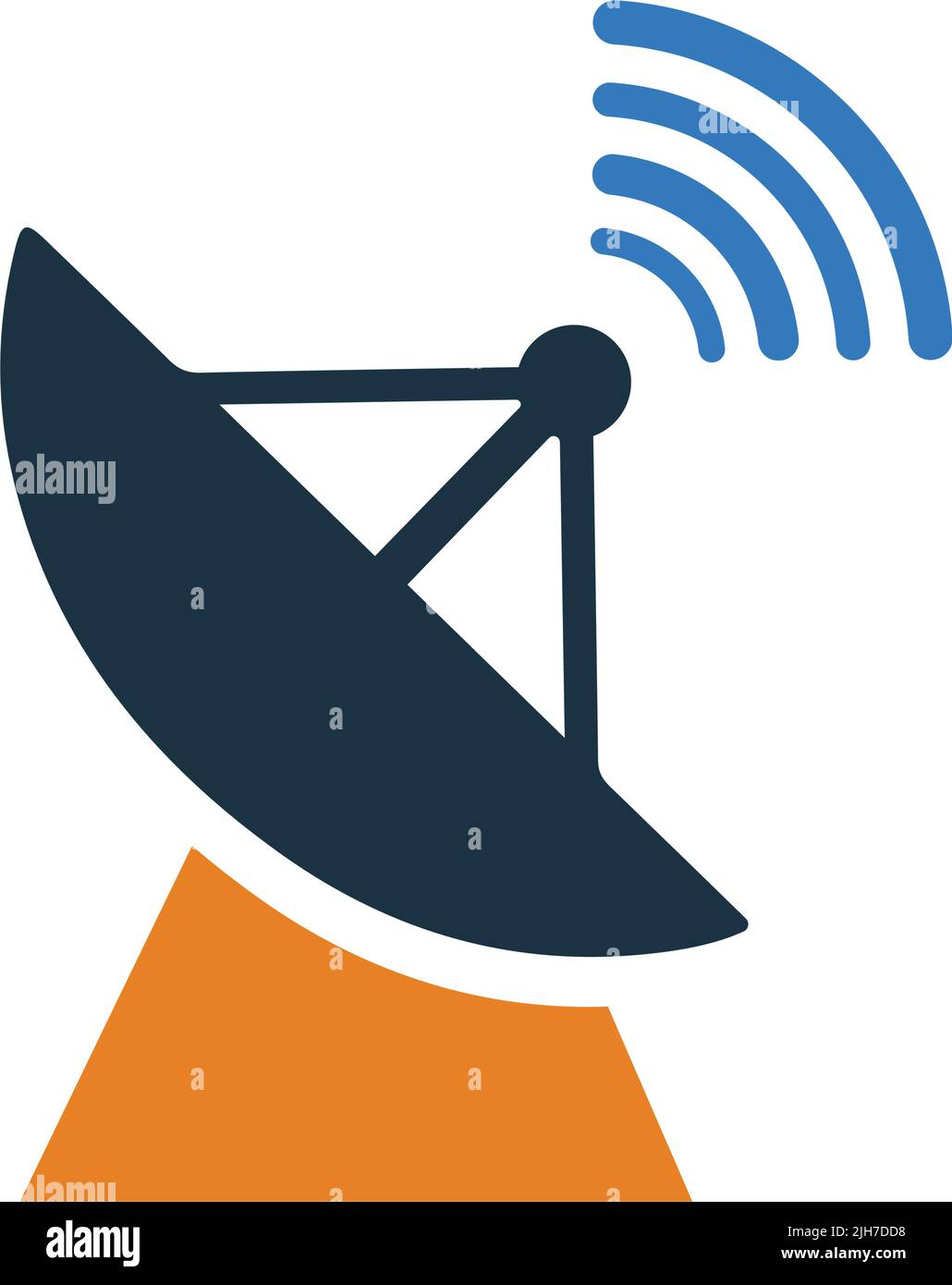 Antenne, icône de parabole de diffusion - fichier EPS vectoriel. Utilisation parfaite pour les supports d'impression, le Web, les images de stock, l'utilisation commerciale ou tout type de projet de conception. Illustration de Vecteur