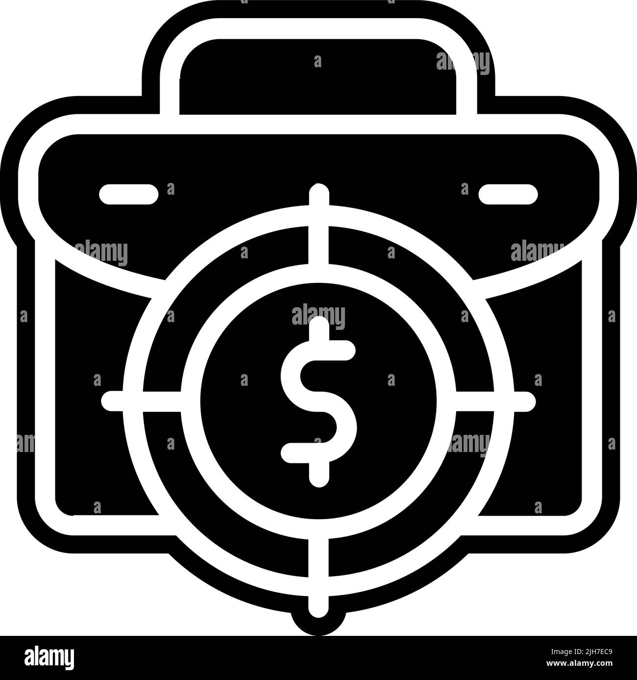 L'icône de cible d'affaires Illustration de Vecteur