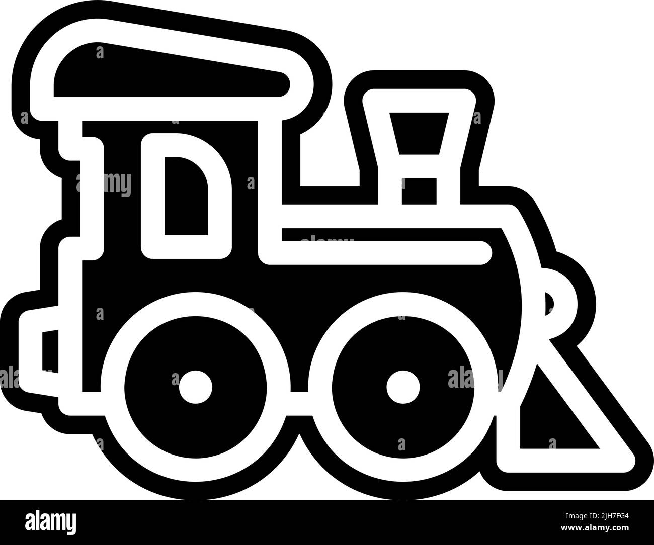 Icône jouet train enfant Illustration de Vecteur