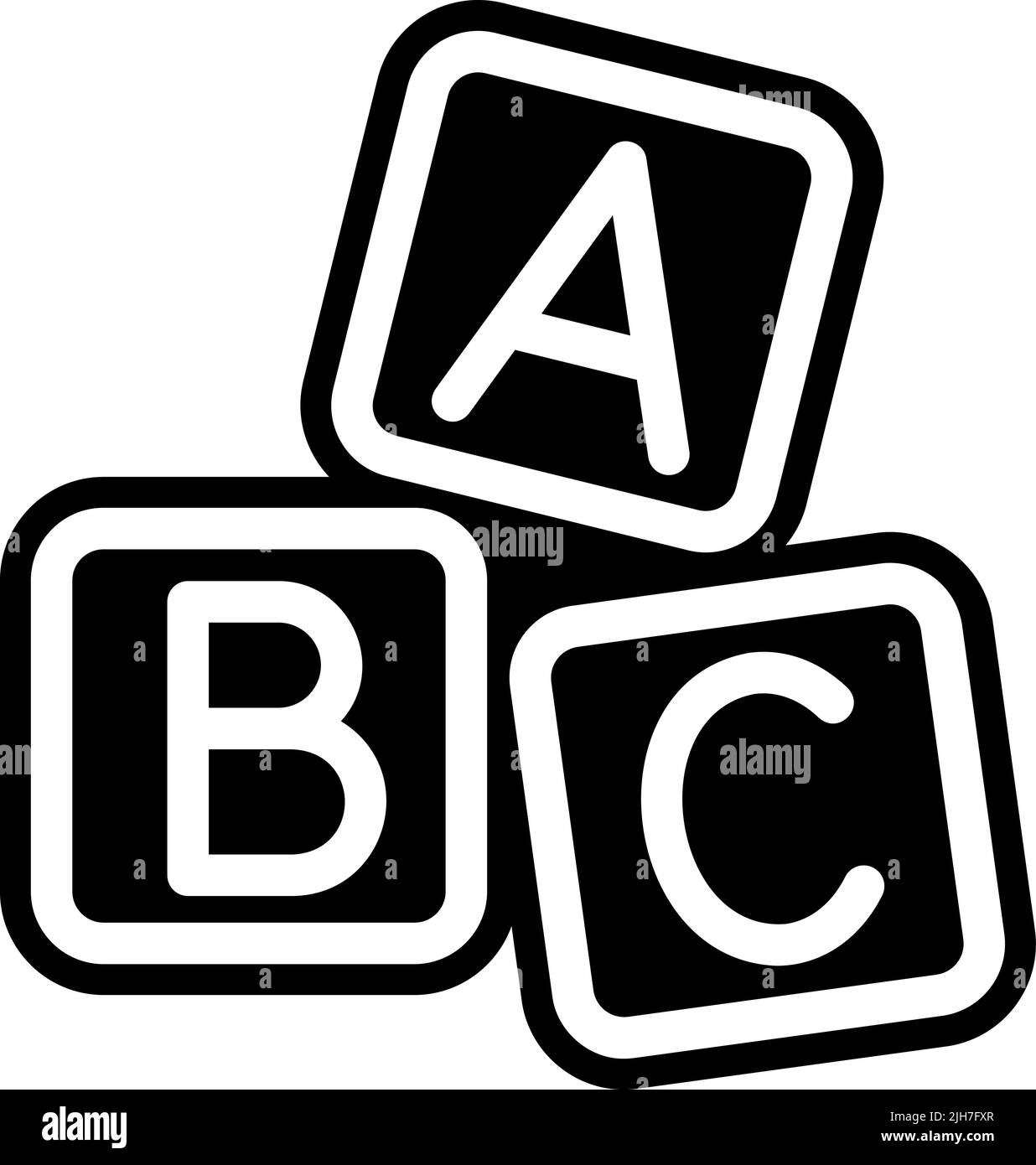 Icône boîte de lettres enfance Illustration de Vecteur