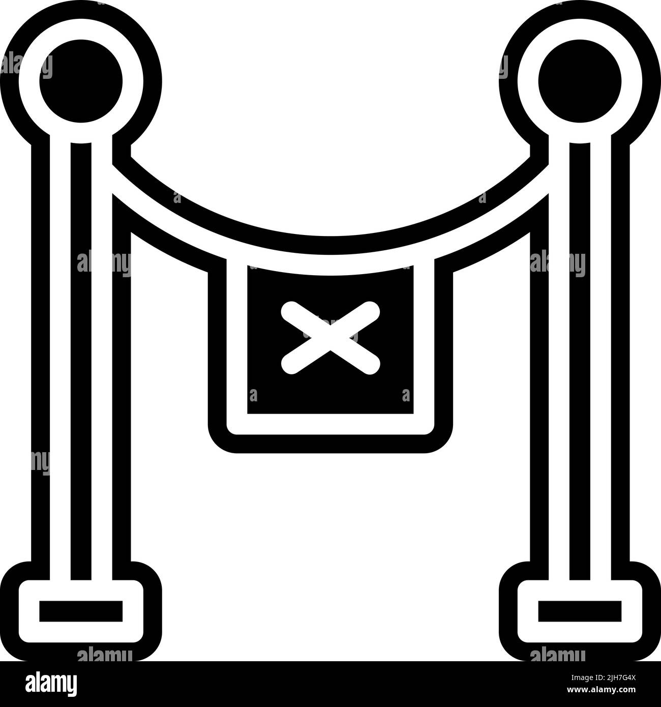 Icône de fermeture du cinéma Illustration de Vecteur