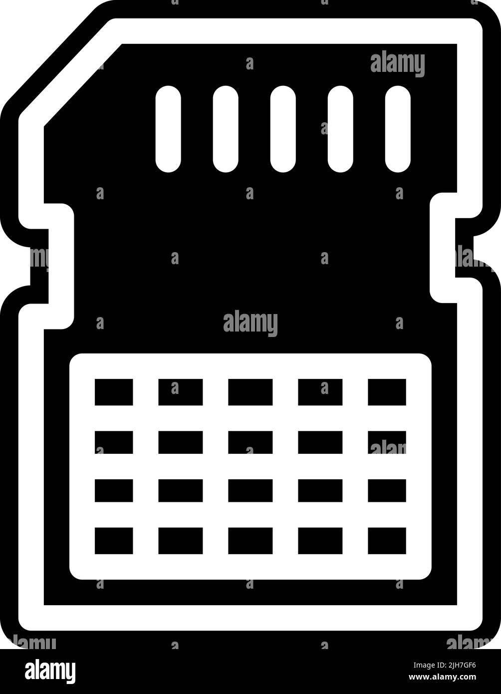 Icône de mémoire de communication Illustration de Vecteur