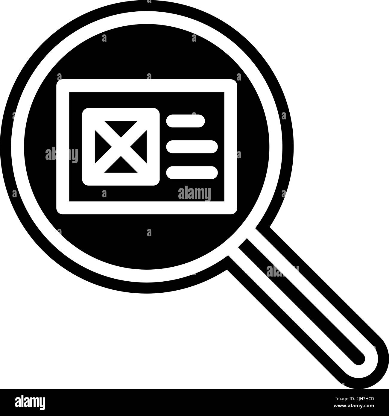 Icône de recherche pensée de conception Illustration de Vecteur