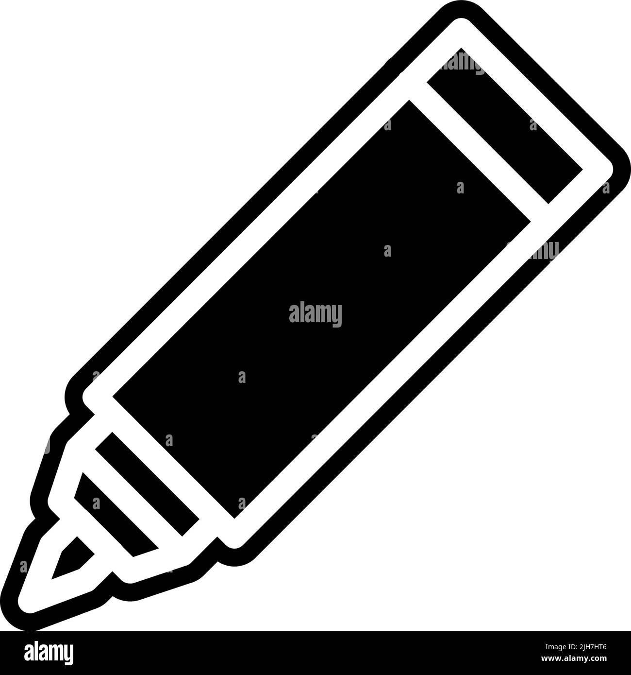 Icône du stylet de conception Illustration de Vecteur