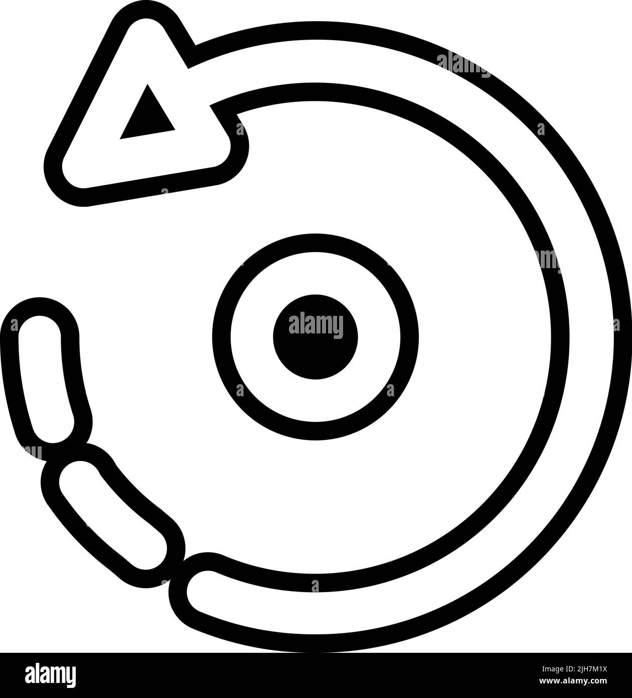 Icône de rotation de l'éditeur multimédia Illustration de Vecteur Icône de rotation de l'éditeur multimédia Illustration de Vecteur