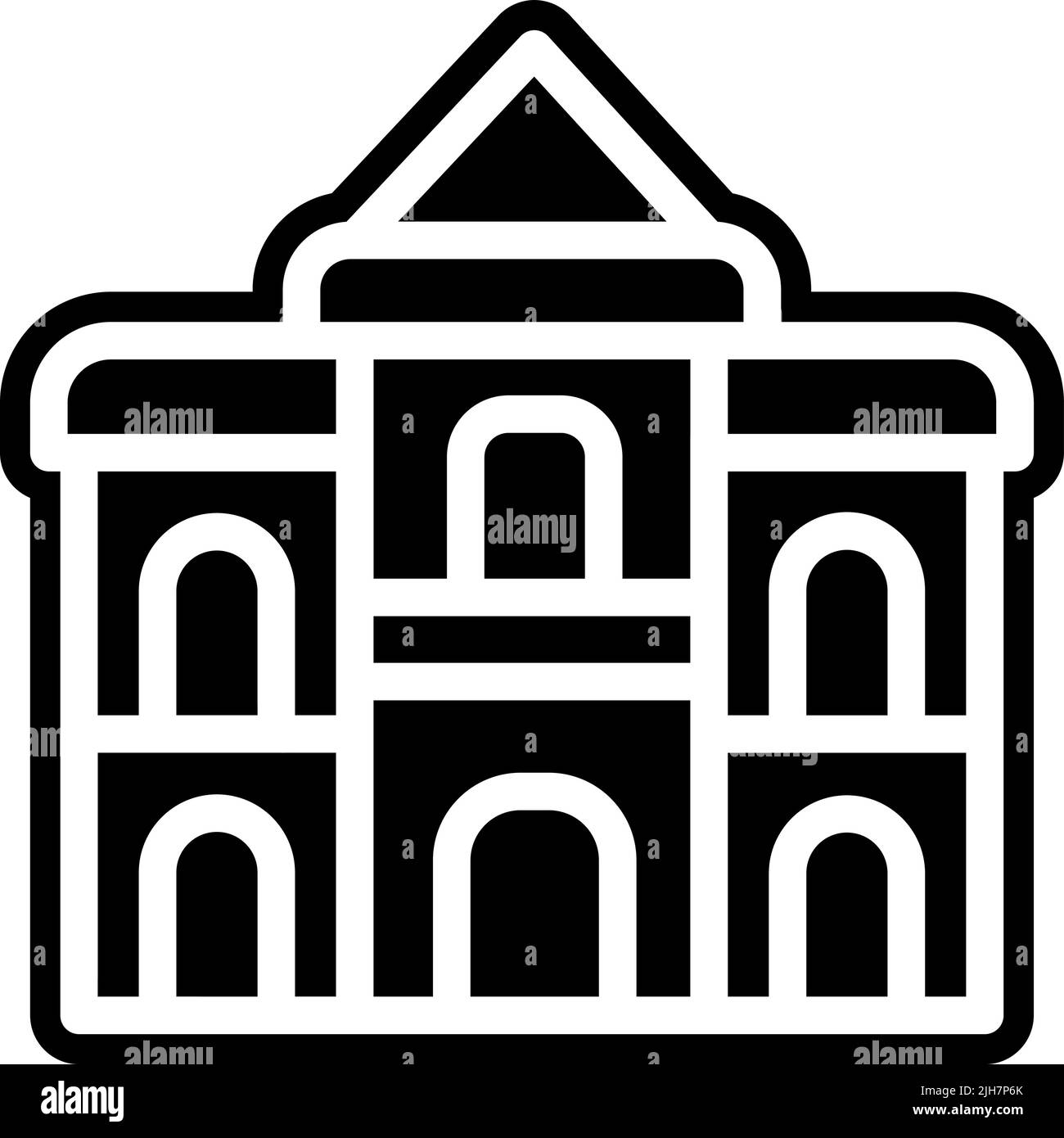 Icône istana de Singapour Illustration de Vecteur